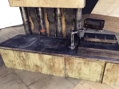 WorkBench Station Low-poly 3D model