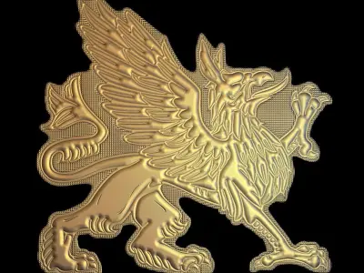 Dragon v2 Suitable for embossing Hot Foil Technique 3D model