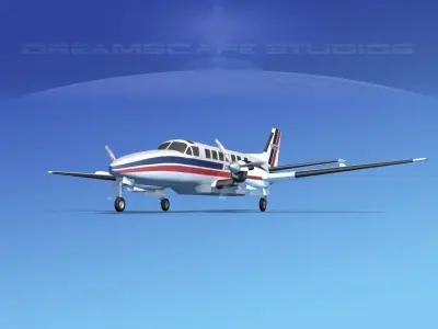 Beechcraft B99 Command Air 3D model
