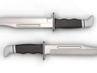 Ghostface knife Low-poly 3D model