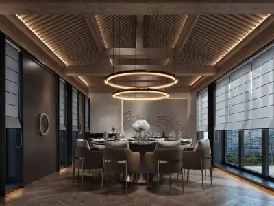 Restaurant private room 126 3D model