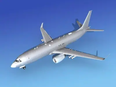 Boeing P-8 Poseidon Bare Metal 3D model