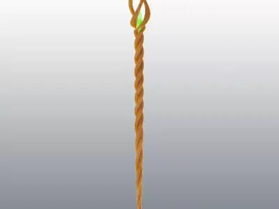 Root Staff Low-poly 3D model
