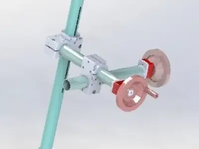 XYZ axis fine-tuning handle 3D model