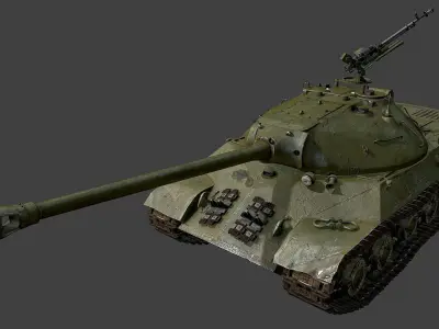 Tank IS-3 Low-poly 3D model