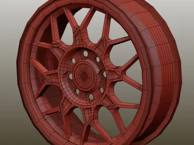 Momo Podium Rim Free low-poly 3D model