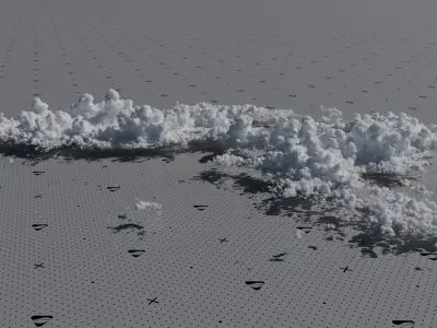 VDB Cumulonimbus Cloud Field 8 3D model