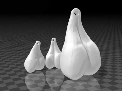 A KeyChain Pair of Balls - Testicles 3D print model