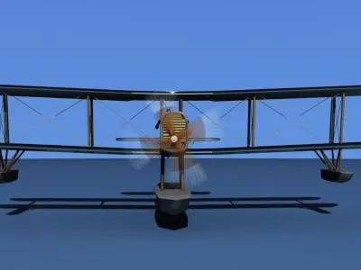 Airco DH-4 US Navy Seaplane 3D model