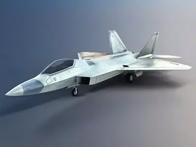  Lockheed  F-22 Raptor Low-poly 3D model Low-poly 3D model