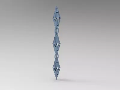 Sci Fi chain 1 Low-poly 3D model