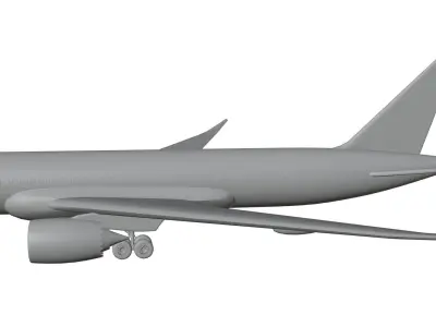 Aircraft unbranded 3D model