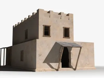 Arab x33 Low-poly 3D model