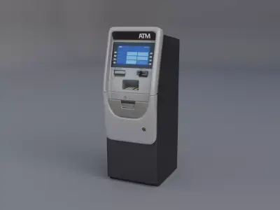 ATM Machine Low-poly 3D model