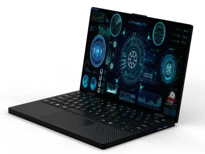 Military Laptop 3D model