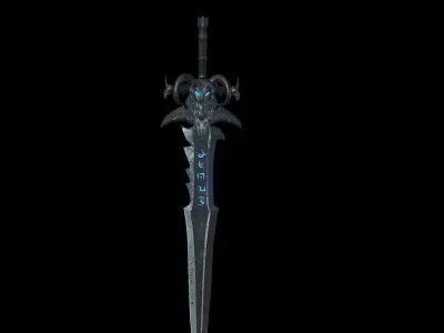 Frostmounre game ready world of warcraft sword Low-poly 3D model