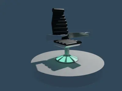 Excelsior NX-2000 Captains Chair 3D model