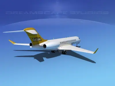 Bombardier Global 5000 V01 3D model