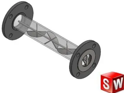 Static Inline Mixer 3D model