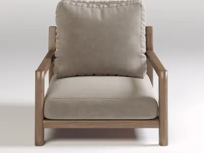 Pablo Outdoor Amrchair 3D model