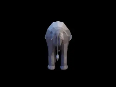  Elephant Largest Land Mamma 3d Render 3D model