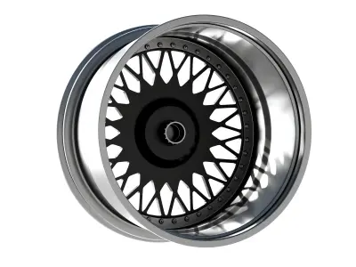 HRE VintageSeries 501 FMR Low-poly 3D model