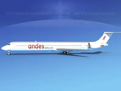 McDonnell Douglas MD-90 Andes 3D model
