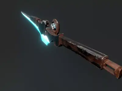 Cyberpunk Sword - Sci-Fi Energy Sword Low-poly 3D model