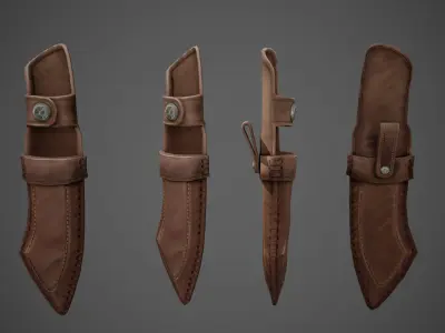 Magnus Knife Stylized Low-poly 3D model Low-poly 3D model