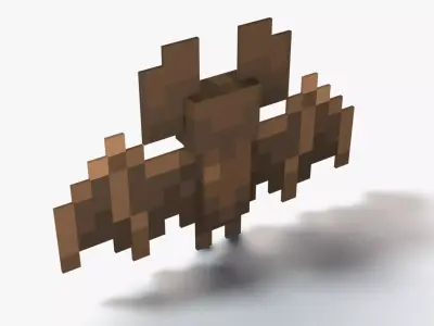Minecraft Bat Low-poly 3D model