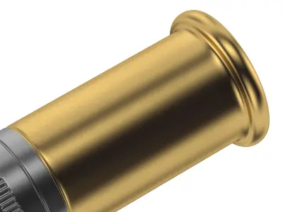 Bullet 22 SHORT Low-poly 3D model