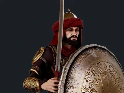 PERSIAN 5 Low-poly 3D model