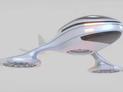 Futuristic Drone C 1 3D model