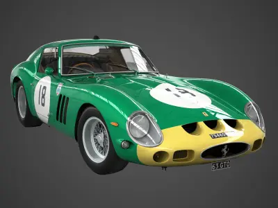 Ferrari 250 GTO - 3767 GT - No Engine 3D model