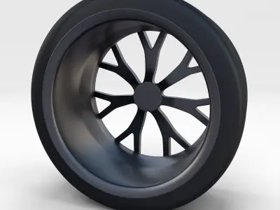 Tesla Roadster Rim 3D model