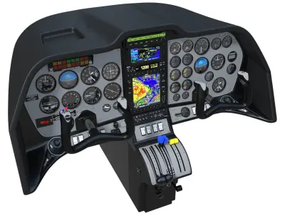 Aircraft Control Panel 3 3D model