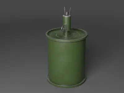 M16 Landmine Low poly 3d Model Low-poly 3D model