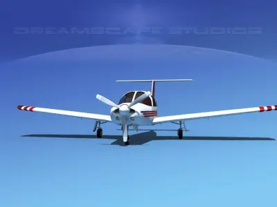 Piper PA-28R-201 Arrow III V12 3D model