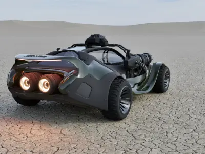 BETTLE CAR VEHICLE 3D model