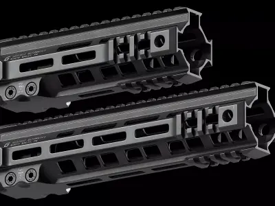 Geissele Super Modular Rail MK4 M-LOK Low-poly 3D model