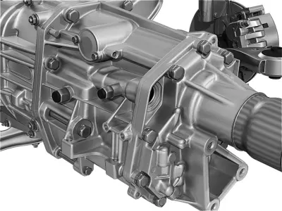 Car undercarriage 3D model