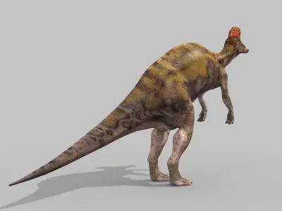 Real Animated Corythosaurus HD 3D model