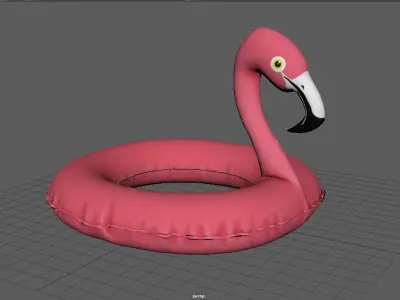 POOL FLOATS Low-poly 3D model