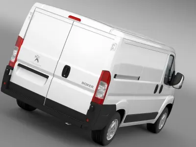 Peugeot Boxer Van L1H1 2006-2014 3D model