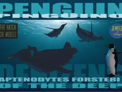 Emperor  Penguin Low-poly 3D model