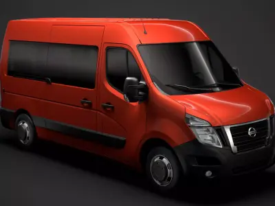 Nissan NV 400 L2H2 WindowVan 2020 3D model