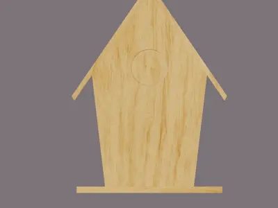 Bird House Low-poly 3D model