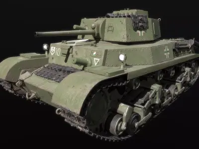 40M Turan  Low-poly 3D model