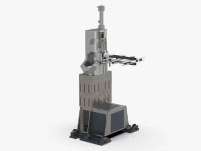 Manipulator with 180 Degree Turning Table 3D model