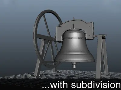 3D MISSION CHURCH BELL 3D model
